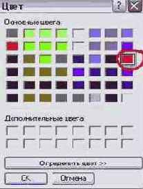 Цвет фона и цвет шрифтов.